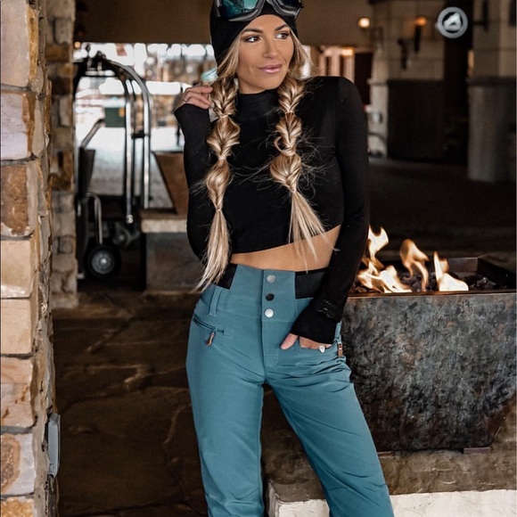 Roxy Pants - ROXY black High rising snow pant